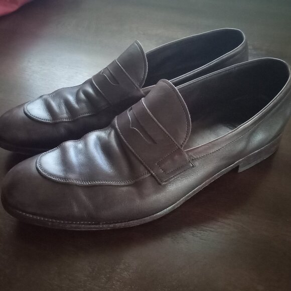 Carmina mens UNLINED PENNY LOAFERS UK 7 US 8 Brown 80730 SINEU - Picture 1 of 10